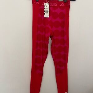 Marimekko adidas Red and pink Leggings